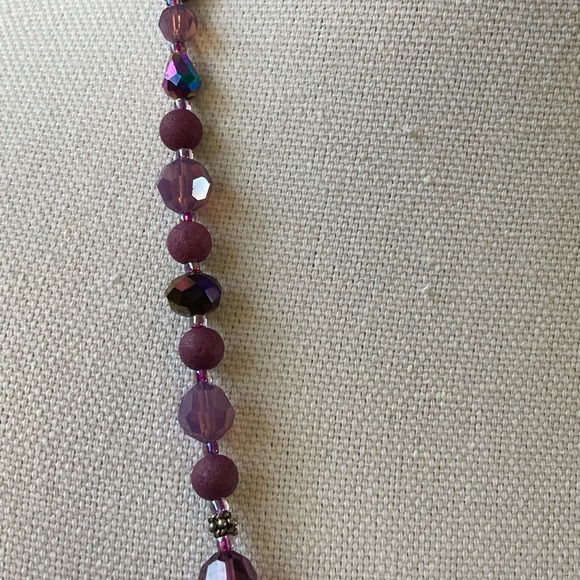 NWT Fish & Octopus Pendant Necklace w Amethysts Swarovski Crystals & Cze… - Picture 7 of 11